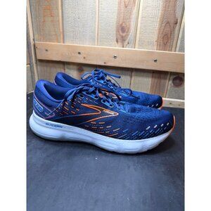 Brooks Glycerin 20 Mens Road Running Shoes Size 13 Blue & Orange Cushion Sole